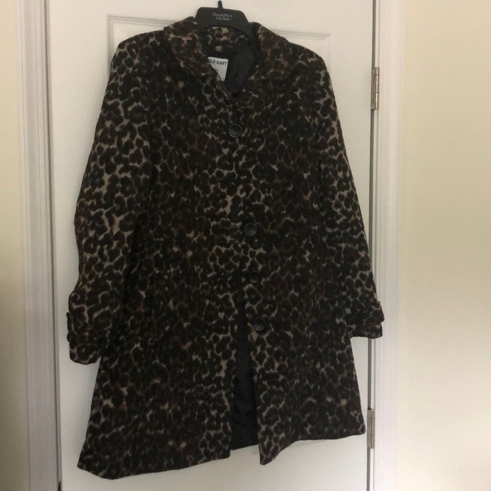 Old Navy Leopard peacoat